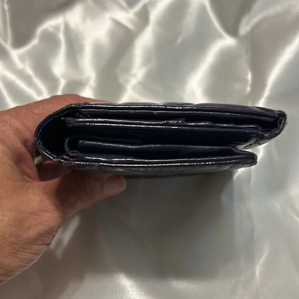 Dior Ladies Dark Purple Wallet
